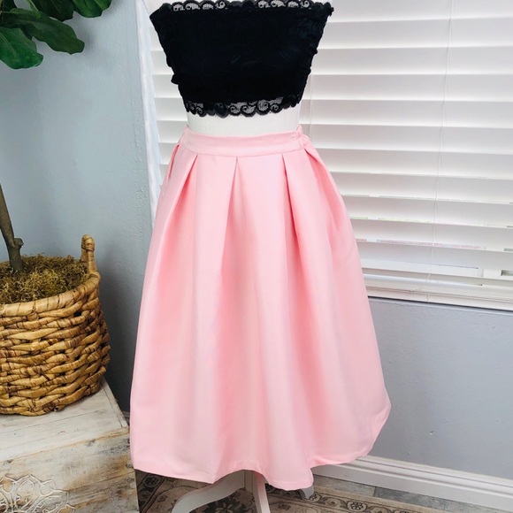 Dresses & Skirts - NWOT PIN-UP VINTAGE HIGH WAIST BABY PINK SKIRT